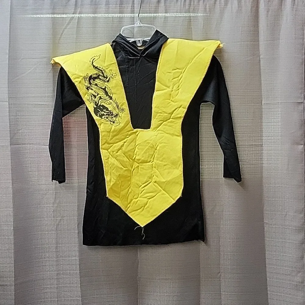 Ninja yellow and black wasp, child's costume size‎ 4-6 with sword
